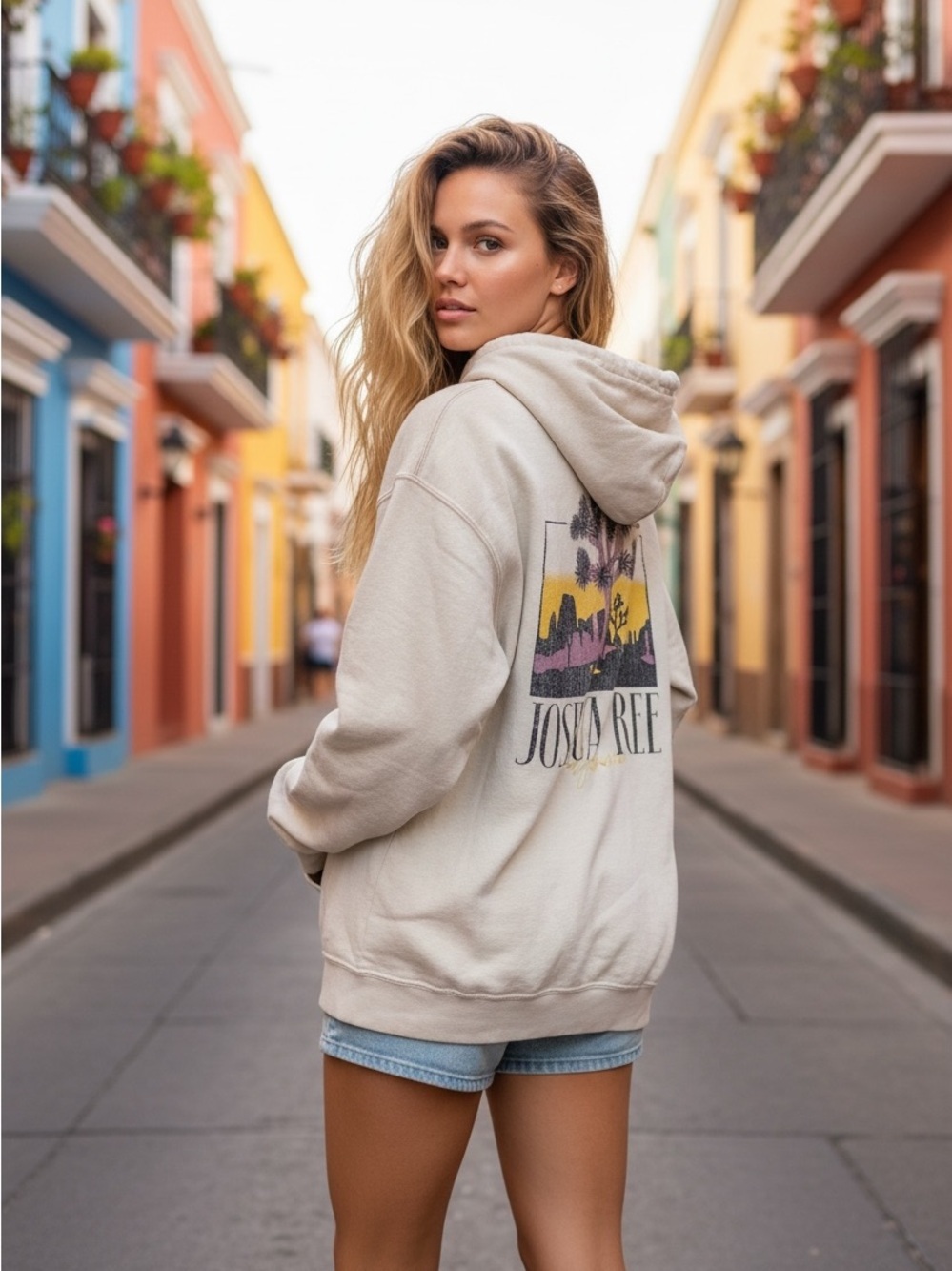 Joshua Tree Bleached Graphic Hoodie